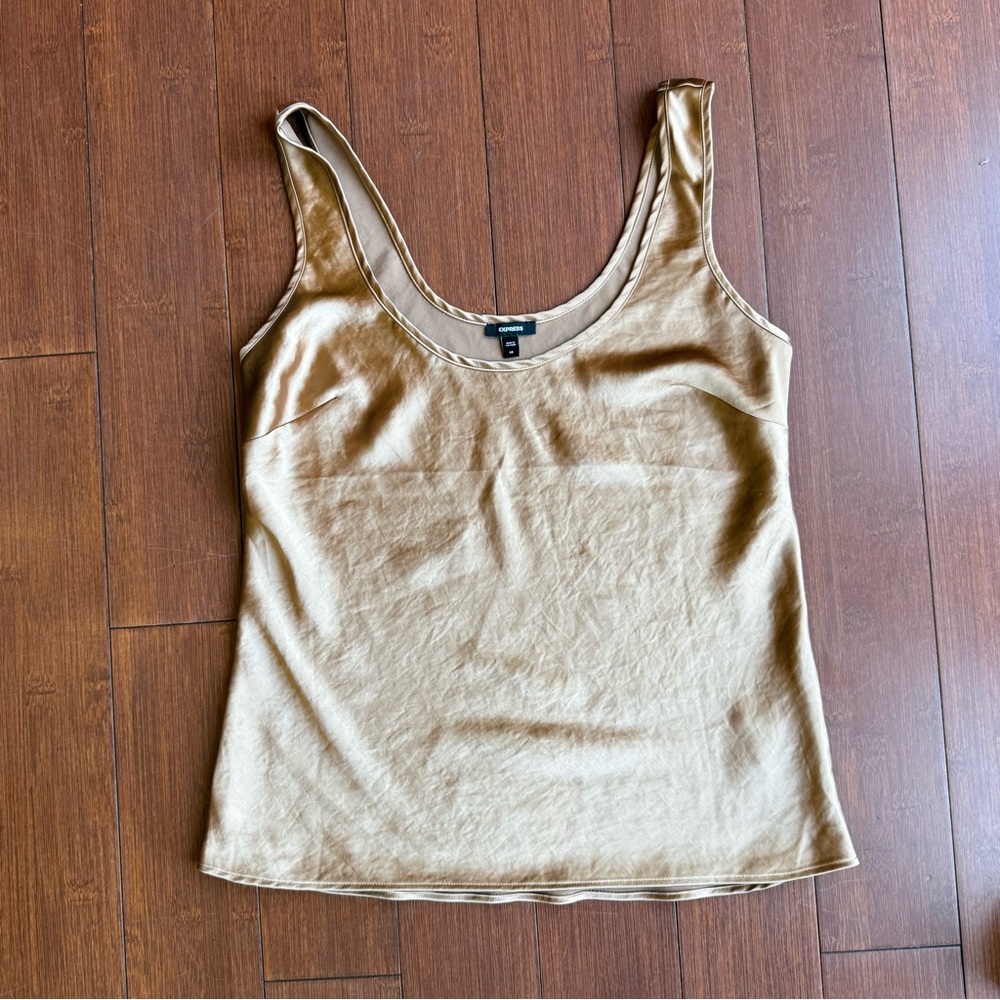 Express Bronze Colored Sleeveless Tank‎ Top